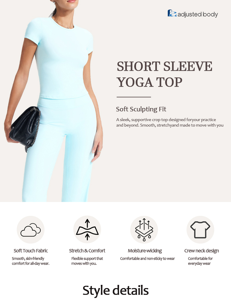 Yoga short sleeved